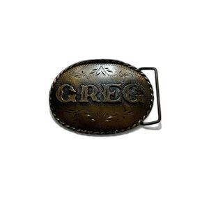 Gorgeous vintage belt buckle Spec Cast Denver Co 1981 GREG